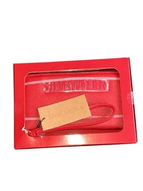 Steve Madden Red Wallet Wristlet